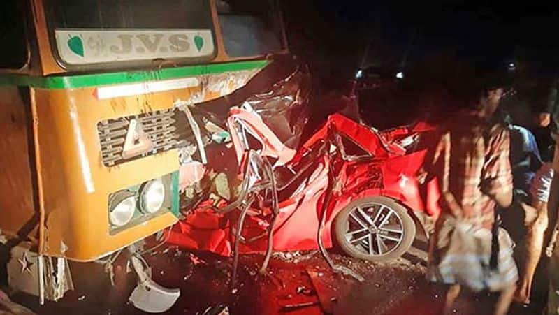 aiadmk deputy assembly speaker pollachi jayaraman relative car accident