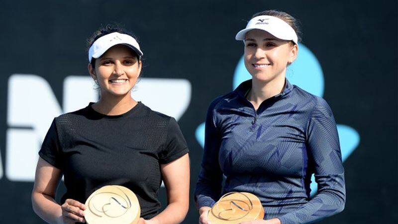 Tennis Star Sania Mirza wins Hobart International doubles title