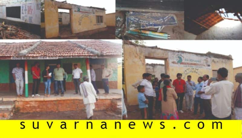 Kannada movie 3rd class team adopts government school in Badami taluk karalakopaa village