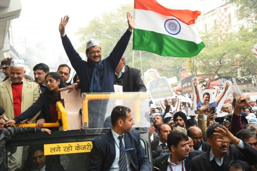 Arvind Kejriwal's roadshow runs longer than expected, thus unable to file nomination for Delhi election