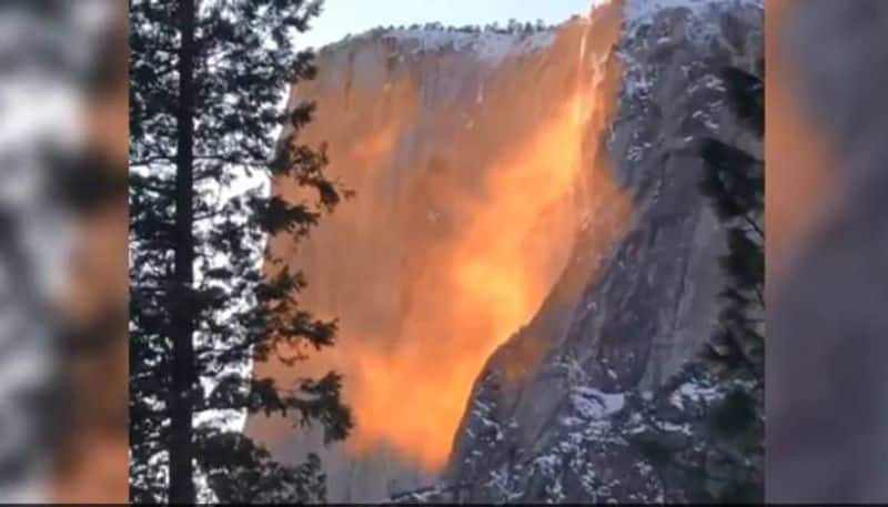 the truth behind the fire fall off  Yosemite National Park