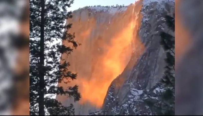 the truth behind the fire fall off  Yosemite National Park