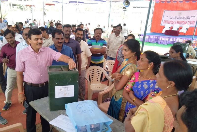 telangana municipal election 2020...arrangements completed in karimnagar, jagitial dist