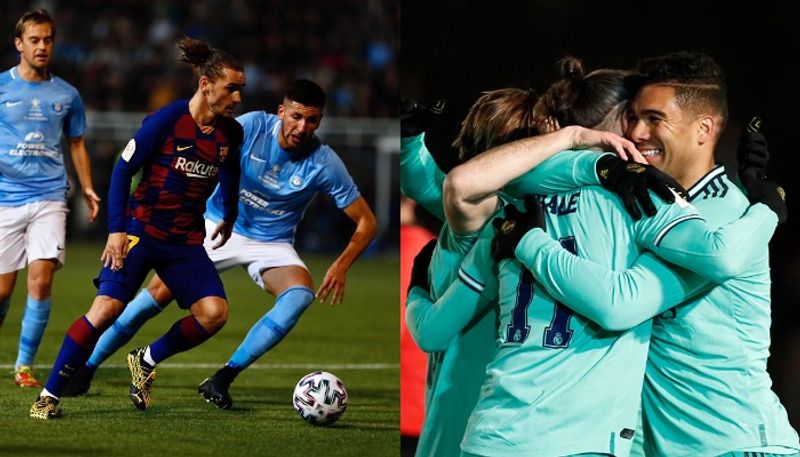 Copa Del Rey Barcelona FC and Real Madrid Win Matches