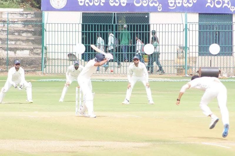 Ranji trophy Karnataka dominate against railways