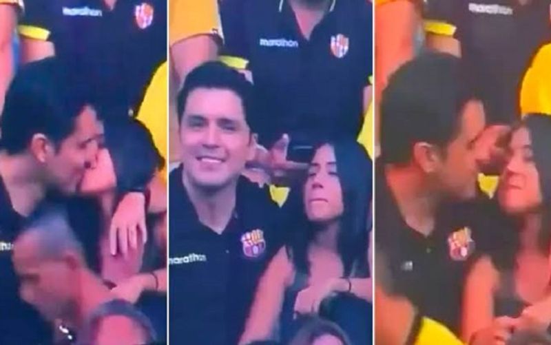 Football fan kissing video destroyed his relationship in Ecuador