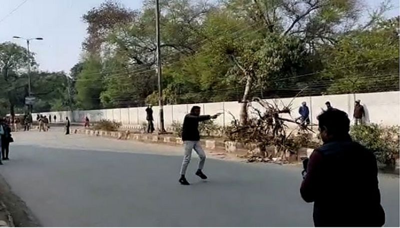 Man Fires At Anti CAA Protesters Near Jamia In Delhi