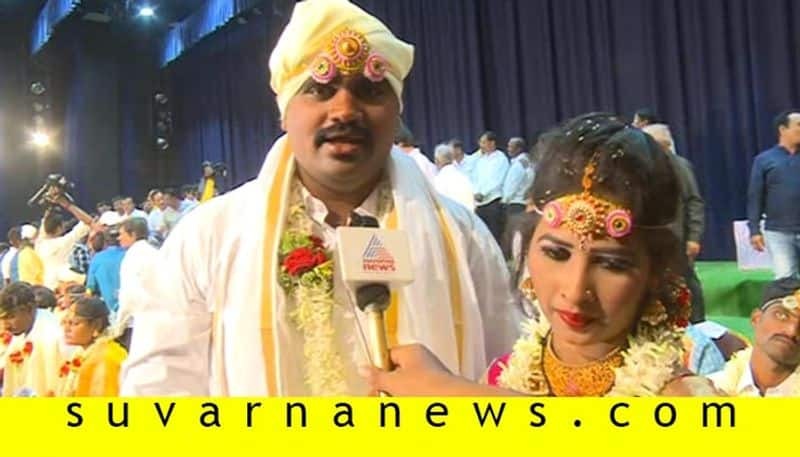 Ayanur Manjunaths daughter wedlock in mass marriage event