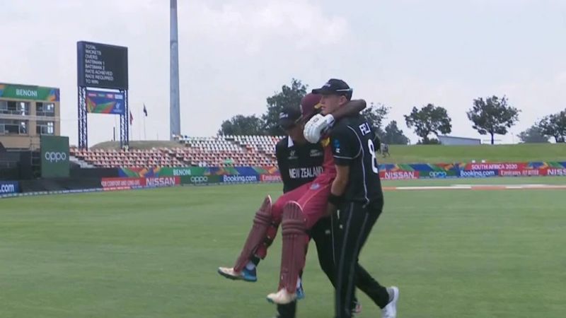 NZ players carry injured WI batsman on shoulders in U-19 World Cup