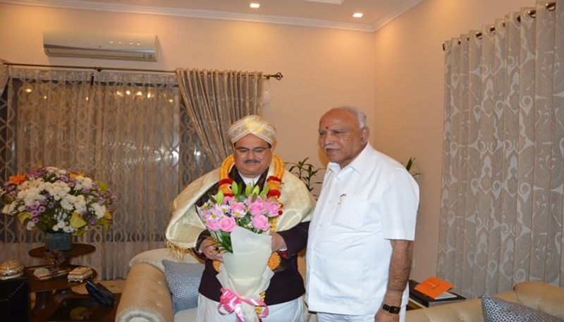 Karnataka cabinet expansion CM BS yediyurappa meets amit shah and jp Nadda