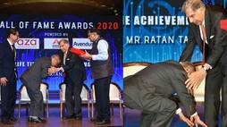 narayana murthy touches ratan tata feet indian culture