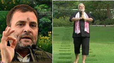 Rahul Gandhi tries to mock Modi by comparing Yoga with economy. You judge who really ended up being mocked!