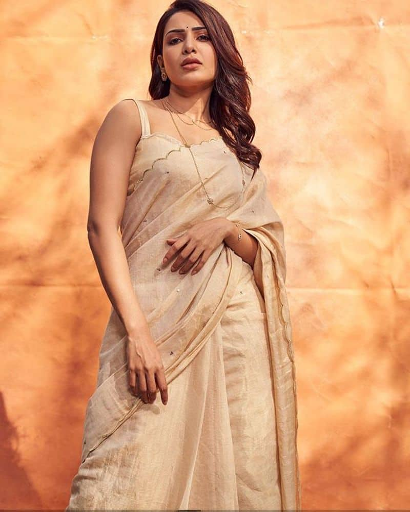 samantha copy that kareena saree style for movie promotion