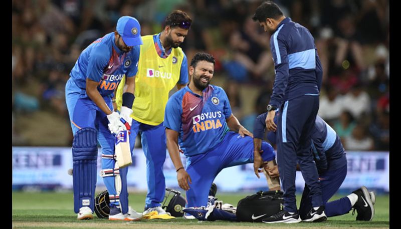 Big blow Team India Cricketer Rohit Sharma ruled out of New Zealand ODI and Test series due to calf injury