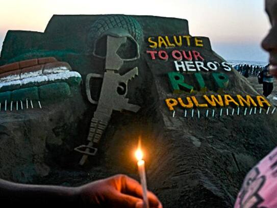 Pulwama martyr started memorial work if the government did not fulfill its promise
