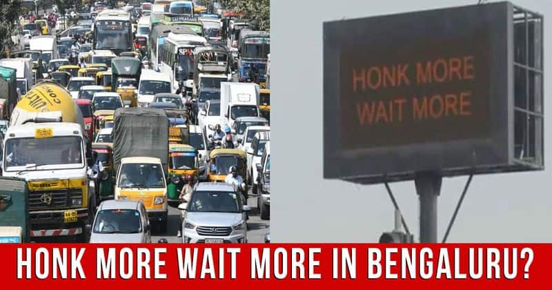 honk more wait more bengaluru traffic signals mumbai police