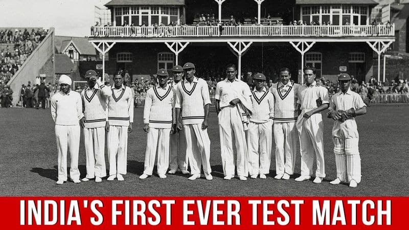 Indian Cricket Highlights Indias First Ever Test Match