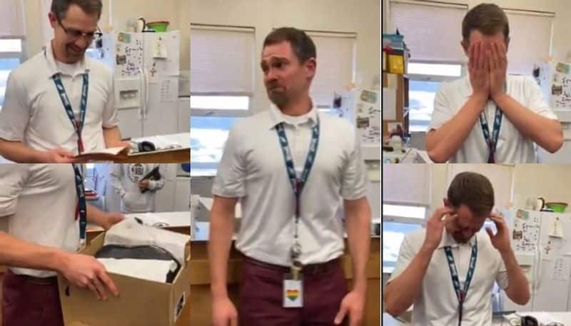 students gift teacher shoes after his got stolen in us