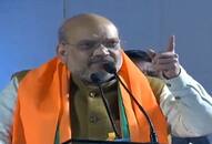 Amit Shah takes unruly crowd to task instructs them not to shout Goli maaro during campaigning