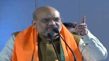 Amit Shah takes unruly crowd to task instructs them not to shout Goli maaro during campaigning