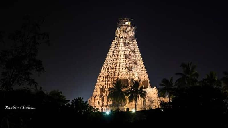 Officers battle and extinguished the fire that broke out suddenly in Thanjavur big temple vel