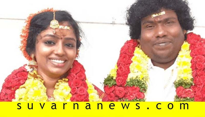 Tollywood Comedian Yogi babu ties knot with Madhu Bhargavi