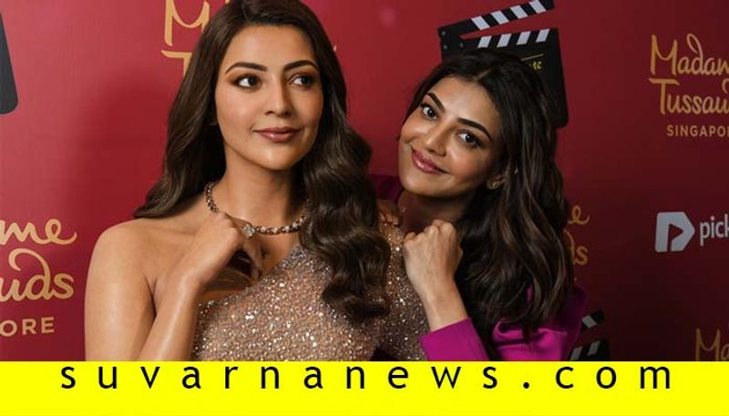 Tollywood actress Kajal Aggarwal Unveils Her Wax Statue At Madame Tussauds Singapore