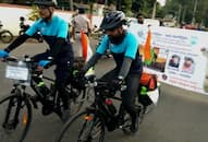 Cycling for a cause ExArmy men attempt to save every drop of water