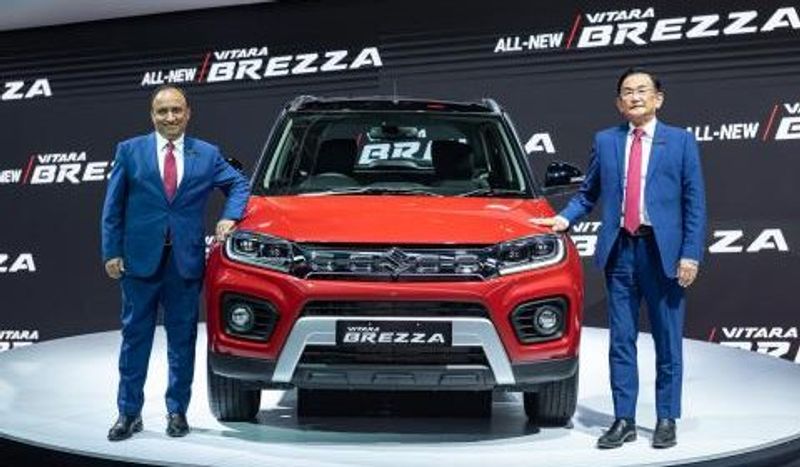 Maruti brezza petrol car unveiled in auto expo 2020 Delhi