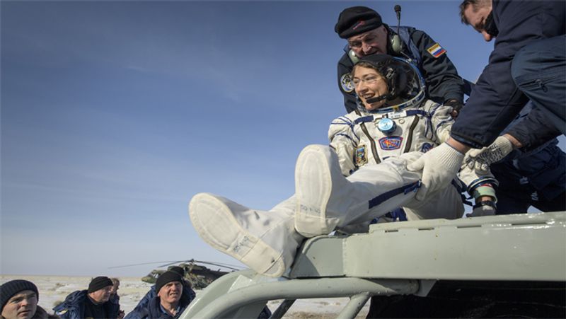 NASA astronaut Christina Koch returns safely to Earth after 11 month journey