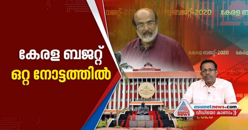 kerala budget 2020  describedin  short