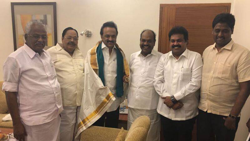 DMK MLA Rajendran joins hands with contractor sekar reddy