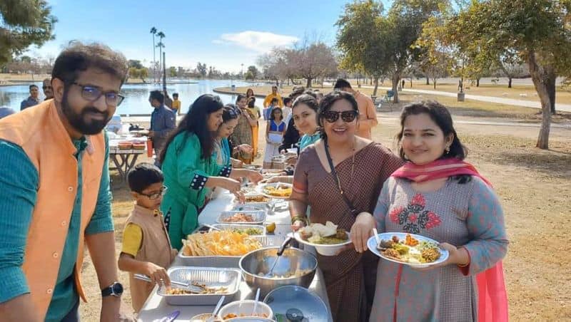 Uttara Karnataka peple celebrate suggi sankramana in USA