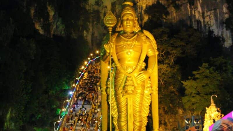 Thaipoosam celebrated in Singapore Murugan temple