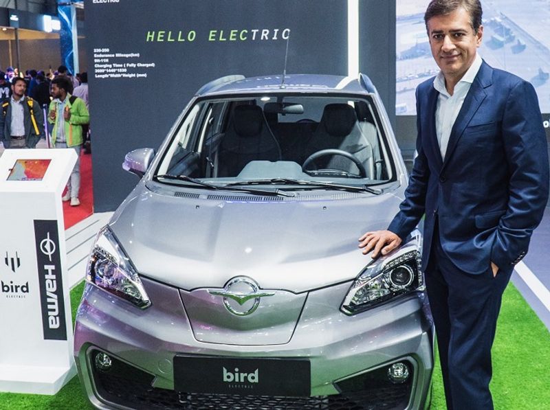 China Haima motors launch Bird electric car in Auto expo 2020 delhi