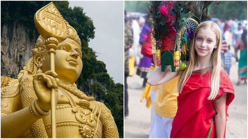 Thaipoosam celebrated in Singapore Murugan temple