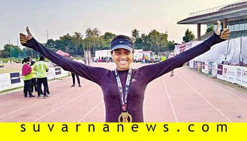 Ashwini from Bengaluru made record by running continuously for 12 hours