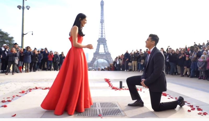 Bollywood Proposal In Paris