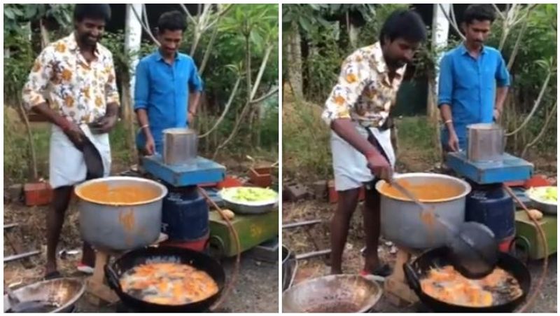 soori prepare baji in shooting spot video goes viral