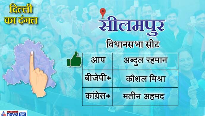 मुस्लिम बहुल सीलमपुर सीट से आप प्रत्याशी अब्दुल रहमान जीते, बीजेपी के कौशल मिश्रा को दी शिकस्त