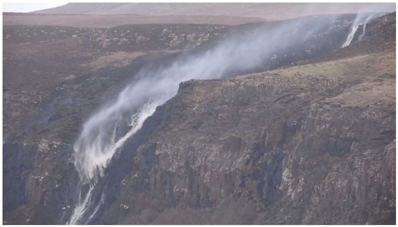 waterfall to go upward in scottland