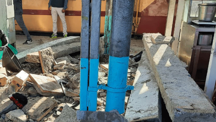 Boy Dies for roof of the building collapses in Bidar District