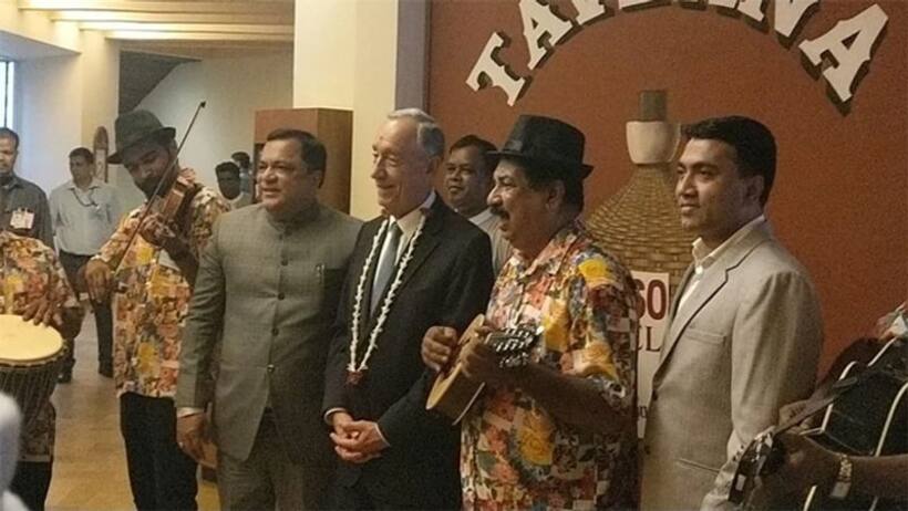 गोवा के चर्च में प्रार्थना करने पहुंचे पुर्तगाली राष्ट्रपति, वर्ल्ड हेरिटेज आर्ट म्यूजयम का भी किया दौरा