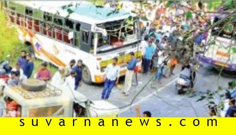 54 members injured in Bus accident at mangalore