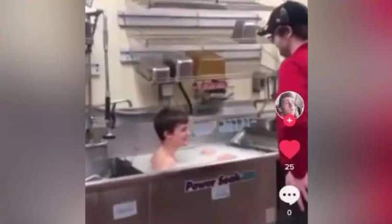 Restaurant Worker Bathing In Kitchen Sink Video Is Viral