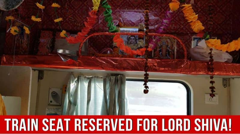 Seat No. 64 in B5 Coach Of Kashi Mahakal Express Reserved For Lord Shiva!