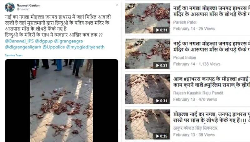 Is Muslims Threw Meat Near Hindu Temple