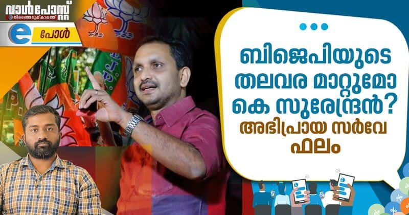 Is K Surendran capable of leading BJP to new heights? opinion poll results