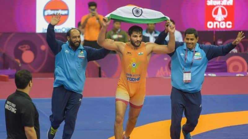 Asian Wrestling Championships Sunil Kumar ends India 27 year wait for gold in Greco Roman