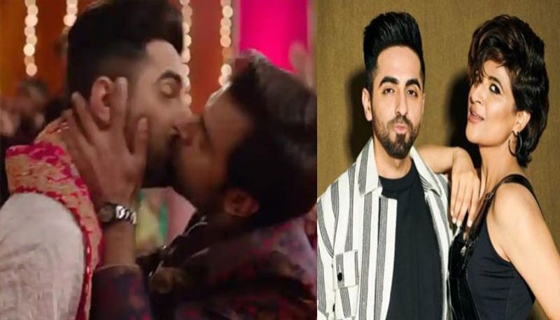 Tahira Kashyap delighted to see husband Ayushmann Khurrana kiss Jitendra Kumar onscreen